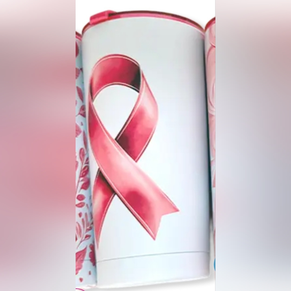 Pink Ribbon Travel Mug